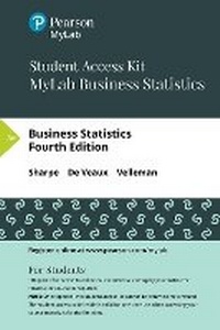 Enlarge image Cover: MyLab Statistics with Pearson eText Access Code (24 Months) for Business Statistics - Pearson