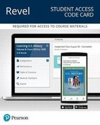Enlarge image Cover: Revel for Learning U.S. History, Quarter 2 -- Access Card - Pearson