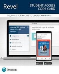 Enlarge image Cover: Revel for Learning U.S. History, Quarter 1 -- Access Card - Pearson