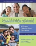Cover: Introduction to Communication Disorders - Pearson