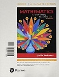 Cover: Mathematics for Elementary Teachers with Activities, Loose-Leaf Edition Plus Mylab Math -- 24 Month Access Card Package - Pearson