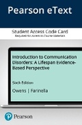Cover: Introduction to Communication Disorders - Pearson