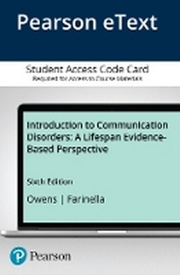 Enlarge image Cover: Introduction to Communication Disorders - Pearson