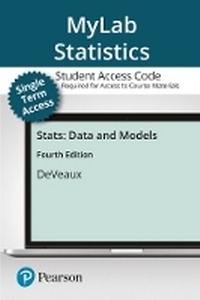 Enlarge image Cover: MyLab Statistics with Pearson eText -- Student Access Card -- for Stats - Pearson