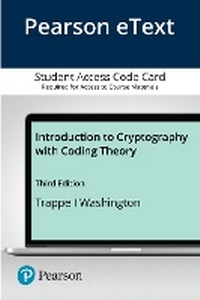 Enlarge image Cover: Introduction to Cryptography with Coding Theory - Pearson