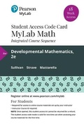 Cover: MyLab Math with Pearson eText -- 18-week Access Card -- for Developmental Mathematics - Pearson