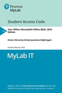 Enlarge image Cover: Mylab It with Pearson Etext -- Access Card -- For Your Office - Pearson