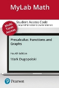 Enlarge image Cover: Mylab Math with Pearson Etext -- 24-Month Standalone Access Card -- For Precalculus - Pearson