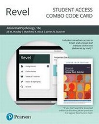 Enlarge image Cover: Revel for Abnormal Psychology -- Combo Access Card - Pearson