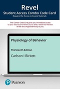 Cover: Revel for Physiology of Behavior -- Combo Access Card - Pearson