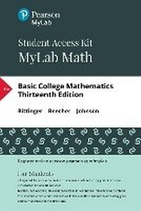 Enlarge image Cover: MyLab Math with Pearson eText Access Code (24 Months) for Basic College Mathematics - Pearson