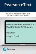 Cover: Fundamentals of Phonetics - Pearson