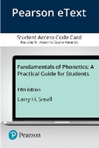 Enlarge image Cover: Fundamentals of Phonetics - Pearson