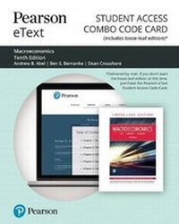 Enlarge image Cover: Pearson Etext for Macroeconomics -- Combo Card - Pearson