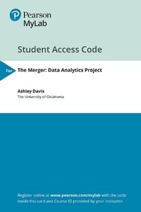 Enlarge image Cover: Mylab Accounting for the Merger - Pearson