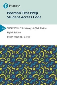 Enlarge image Cover: Pearson Test Prep for Phlebotomy -- Access Card - Pearson