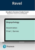 Cover: Revel for Biopsychology -- Access Card - Pearson