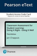 Cover: Classroom Assessment for Student Learning - Pearson