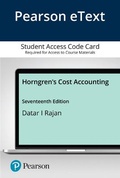 Cover: Horngren's Cost Accounting - Pearson
