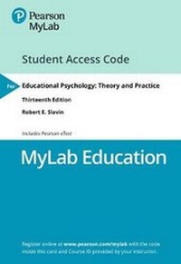 Enlarge image Cover: Mylab Education with Pearson Etext -- Access Card -- For Educational Psychology - Pearson