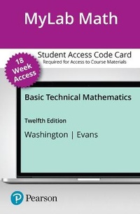 Enlarge image Cover: Mylab Math with Pearson Etext -- 18-Week Access Card -- For Basic Technical Mathematics - Pearson
