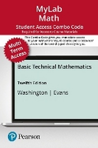Enlarge image Cover: Mylab Math with Pearson Etext -- 24-Month Combo Access Card -- For Basic Technical Mathematics - Pearson