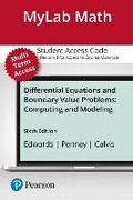 Cover: MyLab Math with Pearson eText Access Code for Differential Equations and Boundary Value Problems - Pearson