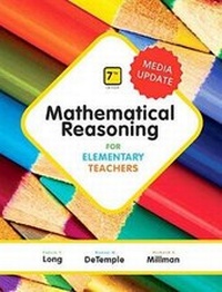 Enlarge image Cover: Mathematical Reasoning for Elementary Teachers Plus Mylab Math Media Update -- 24 Month Access Card Package - Pearson