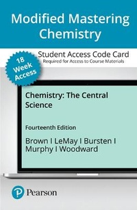 Enlarge image Cover: Modified Mastering Chemistry with Pearson Etext -- Access Card -- For Chemistry - Pearson