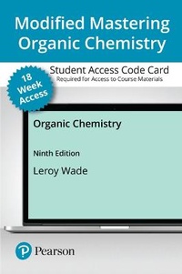 Enlarge image Cover: Modified Mastering Chemistry with Pearson Etext -- Access Card -- For Organic Chemistry (18-Weeks) - Pearson
