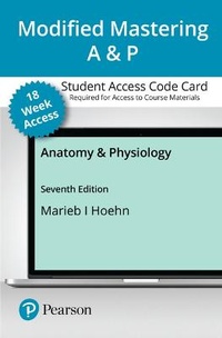 Enlarge image Cover: Modified Mastering A&p with Pearson Etext -- Access Card -- For Anatomy & Physiology (18-Weeks) - Pearson