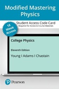 Cover: Modified Mastering Physics with Pearson Etext -- Access Card -- For College Physics (18-Weeks) - Pearson