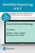Cover: Modified Mastering A&p with Pearson Etext -- Access Card -- For Visual Anatomy & Physiology (18-Weeks) - Pearson
