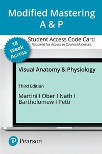 Enlarge image Cover: Modified Mastering A&p with Pearson Etext -- Access Card -- For Visual Anatomy & Physiology (18-Weeks) - Pearson