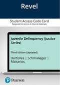 Cover: Revel for Juvenile Delinquency (Justice Series) -- Access Card - Pearson