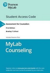 Enlarge image Cover: Mylab Counseling with Pearson Etext -- Access Card -- For Assessment for Counselors - Pearson
