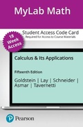 Cover: Mylab Math with Pearson Etext -- 18-Week Access Card -- For Calculus & Its Applications - Pearson