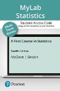 Cover: Mylab Statistics with Pearson Etext -- 24 Month Standalone Access Card -- For a First Course in Statistics - Pearson