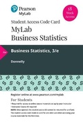 Cover: Mylab Statistics with Pearson Etext -- 18 Week Standalone Access Card -- For Business Statistics - Pearson