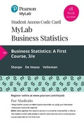 Cover: Mylab Statistics with Pearson Etext -- 18 Week Standalone Access Card -- For Business Statistics - Pearson