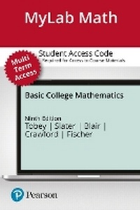 Enlarge image Cover: Mylab Math with Pearson Etext -- 24 Month Access Card -- For Basic College Mathematics - Pearson