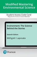 Cover: Modified Mastering Environmental Science with Pearson Etext -- Access Card -- For Environment - Pearson