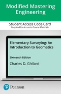 Cover: Modified Mastering Engineering with Pearson Etext -- Standalone Access Card -- For Elementary Surveying - Pearson