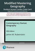 Cover: Modified Mastering Geography with Pearson Etext--Combo Access Card--For Contemporary Human Geography - Pearson