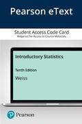 Cover: Introductory Statistics, Mylab Revision - Pearson