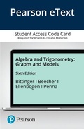 Cover: Algebra and Trigonometry - Pearson