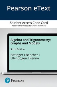 Enlarge image Cover: Algebra and Trigonometry - Pearson