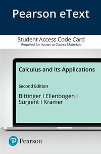 Enlarge image Cover: Calculus and Its Applications - Pearson