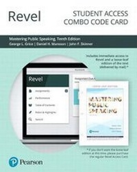 Enlarge image Cover: Revel for Mastering Public Speaking -- Combo Access Card - Pearson