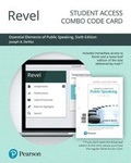 Cover: Revel for Essential Elements of Public Speaking -- Combo Access Card - Pearson